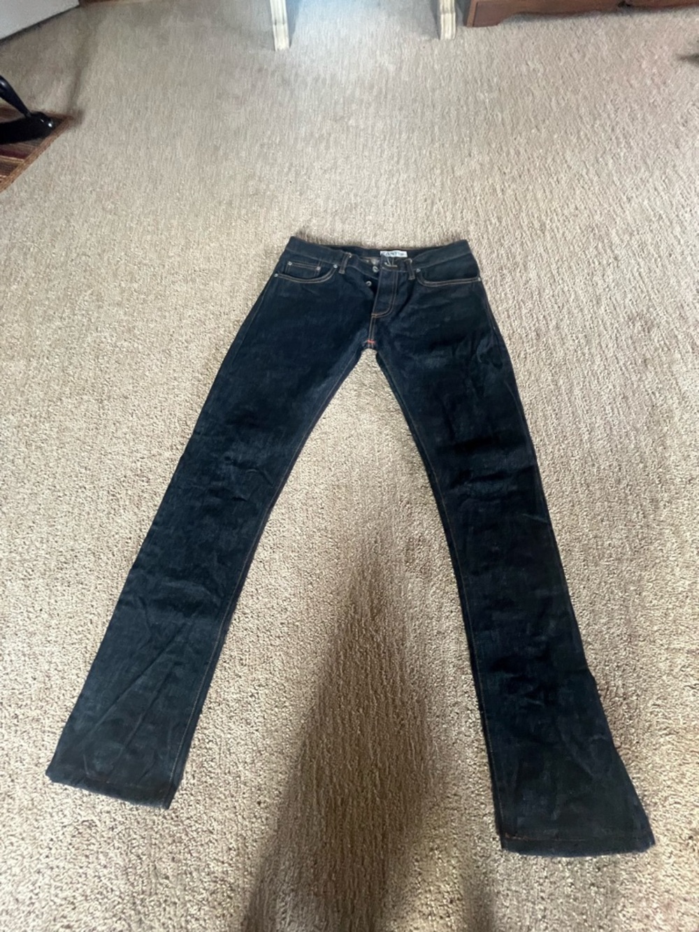 Men’s skinny Selvedge Gustin jeans size 35x32